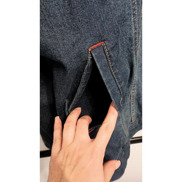 NWT Frye& Co festival jean jacket Aztec Western geo print button size 4XL - Picture 7 of 12